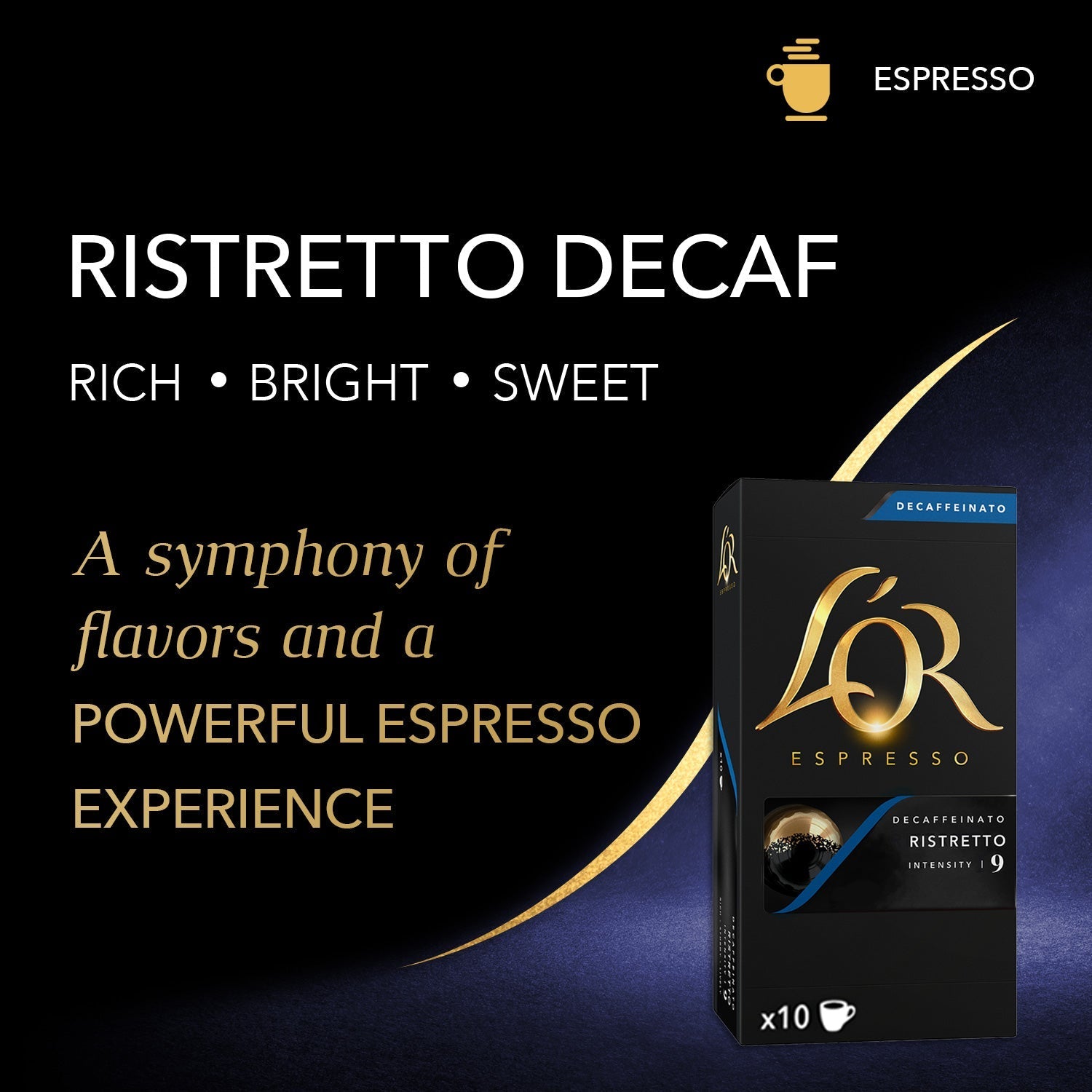 L'OR Ristretto Decaffeinato Espresso Capsules - Image 2